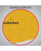 Karaman İli ve İlçeler Haritası Dekoratif Kanvas Tablo 1376