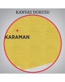 Karaman İli ve İlçeler Haritası Dekoratif Kanvas Tablo 1377