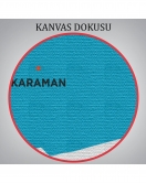 Karaman İli ve İlçeler Haritası Dekoratif Kanvas Tablo 1378