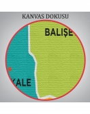 Kırıkkale İli ve İlçeler Haritası Dekoratif Kanvas Tablo 1391