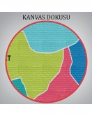 Kütahya İli ve İlçeler Haritası Dekoratif Kanvas Tablo 1406