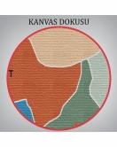 Kütahya İli ve İlçeler Haritası Dekoratif Kanvas Tablo 1407