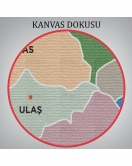 Sivas İli ve İlçeler Haritası Dekoratif Kanvas Tablo 1455