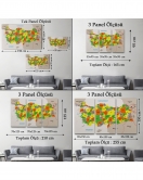Türkiye Haritası Kanvas Tablo Sınır Komşulu Eğitici Dekoratif Tablo 3083