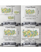 Türkiye Haritası Kanvas Tablo Eğitici ve Öretici Dekoratif Tablo Tablo 3130