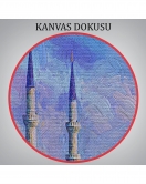 Sultan Ahmet Cami Yağlıboya Görünüm Dekortif Kanvas Tablo-3370