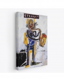 Jean Michel Basquiat Stardust Saksafon Kanvas Tablo, Sokak sanatı, Pop Art-4963