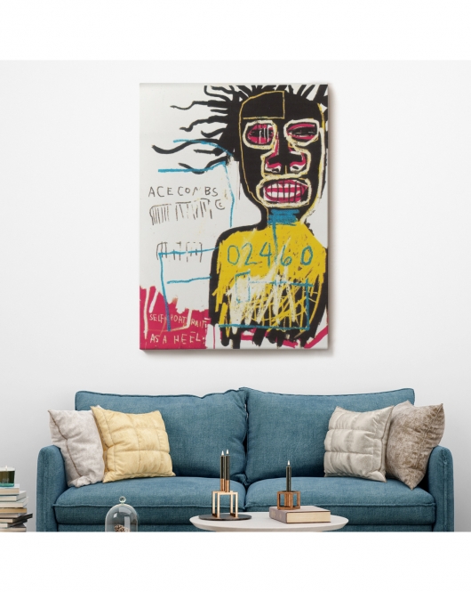 Jean Michel Basquiat'ın Kendi Portresi Kanvas Tablo-4967