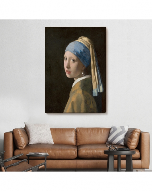 İnci Küpeli Kız Kanvas Tablo, Ressam Johannes Vermeer -4969