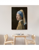 İnci Küpeli Kız Kanvas Tablo, Ressam Johannes Vermeer -4969