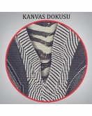 Zebra Kafalı İnsan Kanvas Tablo-4982