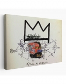 Jean Michel Basquiat'in Kral Alphonso İsimli Eseri Kanvas Tablo-5015