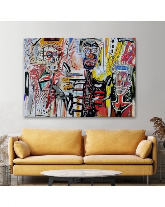 Jean Michel Basquiat'in Untitled Kanvas Tablo-5056