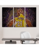 Kobe Bryant Los Angeles Lakers Kanvas Tablo / Black Mamba-5151