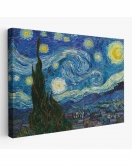 Vincent Van Gogh, Yıldızlı Gece Kanvas Tablosu-5165