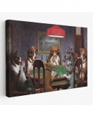 Cassius Marcellus Coolidge - Poker Oynayan Köpekler Eseri Kanvas Tablo-5170