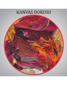 Soyut Yüz Kanvas Tablo, Renkli Yüz Kanvas Sanat Tablo-5220