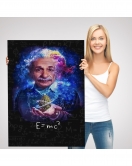 Albert Einstein E=mc2 Kanvas Tablo, Matematik Öğretmeninin Hediyesi-5244