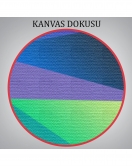 Renkli Geometrik Şekiller Çok Renkli Soyut Kanvas Tablo-5250