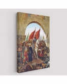 Fausto Zonaro Fatih Sultan Mehmet İstanbul'a Girerken Kanvas Tablo-5298