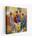 Andrei Rublev Tarafından Kutsal Üçleme Kanvas Tablo, Hristiyan Kilise Hediyesi-5327