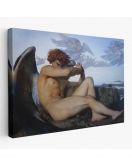 Alexandre Cabanel Fallen Angel's Eyes Kanvas Duvar Sanatı, Klasik Sanat Tablo-5385