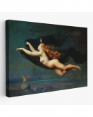 La Nuit by Auguste Raynaud Kanvas Duvar Sanatı Tablo, Klasik Sanat-5406