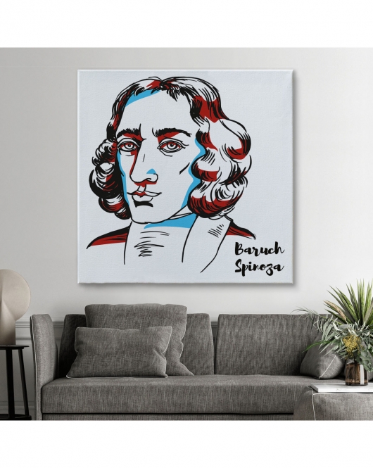 Baruch Spinoza Dekoratif Kanvas Tablo-5818