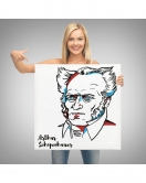 Arthur Schopenhauer Dekoratif Kanvas Tablo-5821