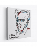 Arthur Schopenhauer Dekoratif Kanvas Tablo-5821