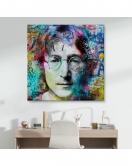 John Lennon Sokak Sanatı Kanvas Tablo Street Art-5890