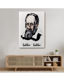 Galileo Galilei Dekoratif Kanvas Tablo-5915