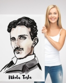 Nikola Tesla Dekoratif Kanvas Tablo 5917