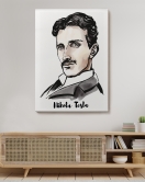 Nikola Tesla Dekoratif Kanvas Tablo 5917