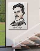 Nikola Tesla Dekoratif Kanvas Tablo 5917