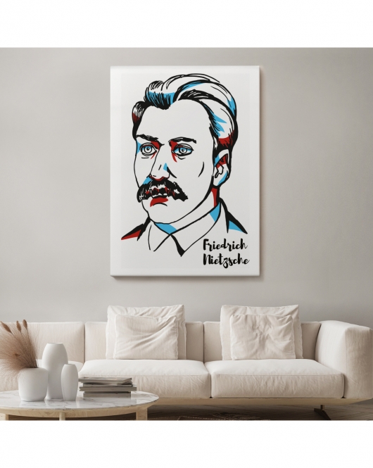 Friedrich Nietzsche Dekoratif Kanvas Tablo-5920