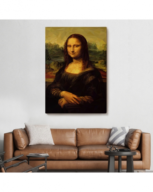 Mona Lisa Leonardo da Vinci tablosu Dekoratif Kanvas Duvar Tablosu-5955