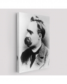 Friedrich Nietzsche Siyah Beyaz Dekoratif Kanvas Tablo-5963