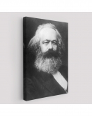 Karl Marx Siyah Beyaz Dekoratif Kanvas Tablo-5964