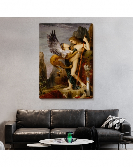 Oidipus ve Sfenks Gustave Moreau Duvar Tablosu-5985