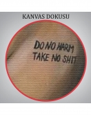 Do No Harm Take on Shit Yazan Sexi Kadın Duvar Tablosu-6074