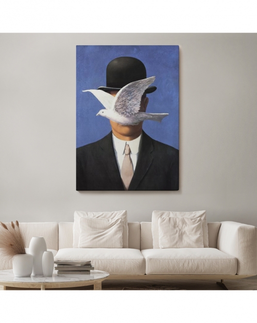 Melon Şapkalı Adam René Magritte Duvar Tablosu-6099