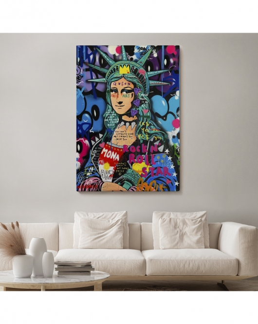 Mona Lisa Grafitti Pop Art Duvar Tablosu -6216