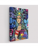 Mona Lisa Grafitti Pop Art Duvar Tablosu -6216