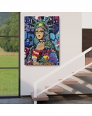 Mona Lisa Grafitti Pop Art Duvar Tablosu -6216