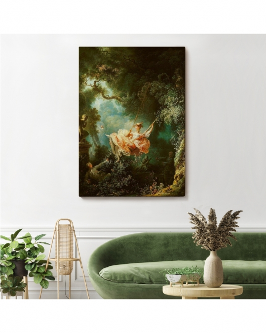 Jean-Honore Fragonard Salıncağın Mutlu Kazaları Tablosu-6253