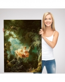 Jean-Honore Fragonard Salıncağın Mutlu Kazaları Tablosu-6253