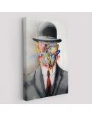 Rene Magritte Ünlü Resim “İnsanın Oğlu” Graffiti Pop Art Tablosu-6316