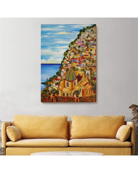 Roberto Gagliardi'nin Positano İsimli Tablosu-6328