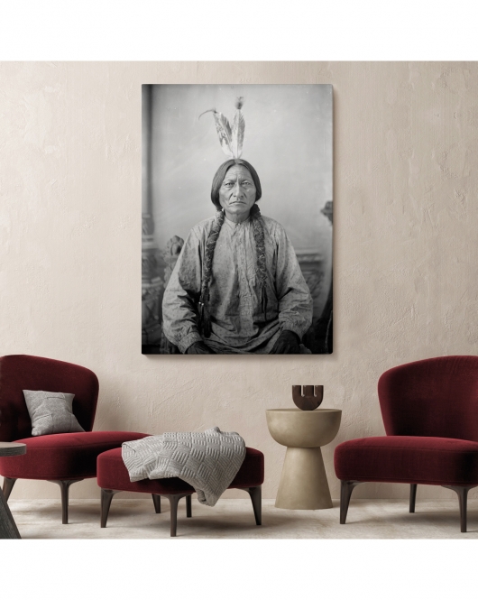 Oturan Boğa Tablosu, Amerikaya Karşı Savaşan Son Kızılderili Kabile Şefi, Sitting Bull-6416